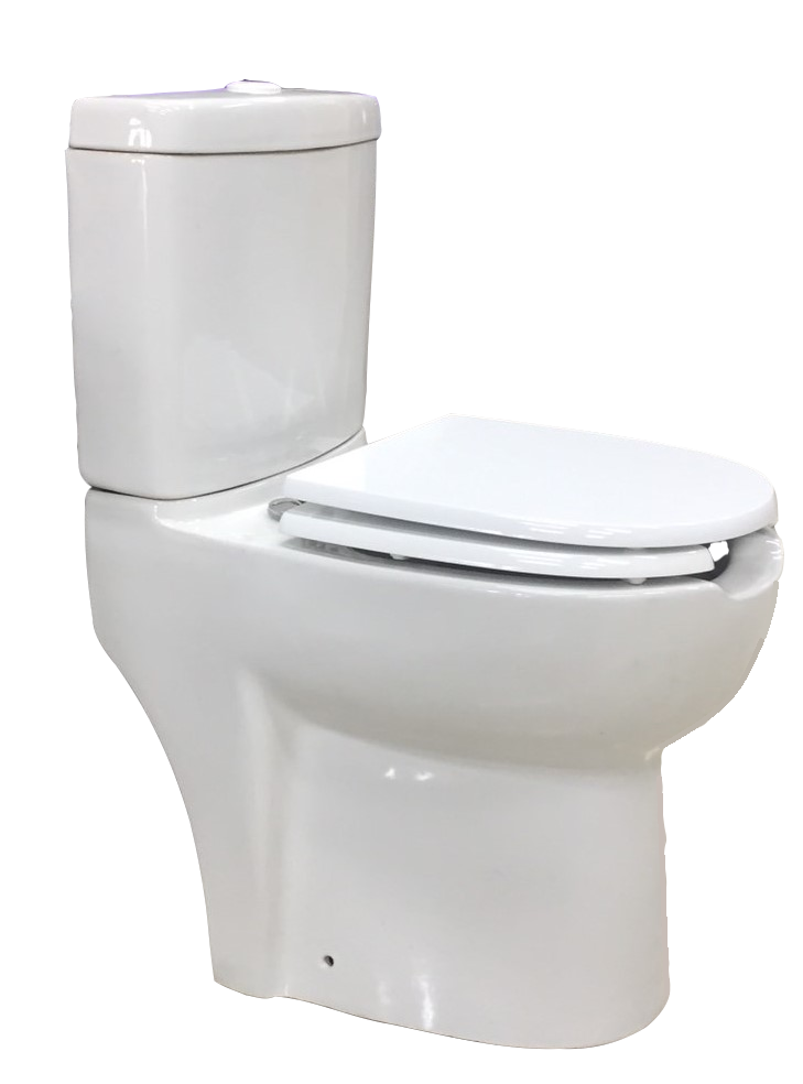 CLOSE COUPLED WC CISTERN NOVO WITH BOTTOM INLET VALVE WHITE