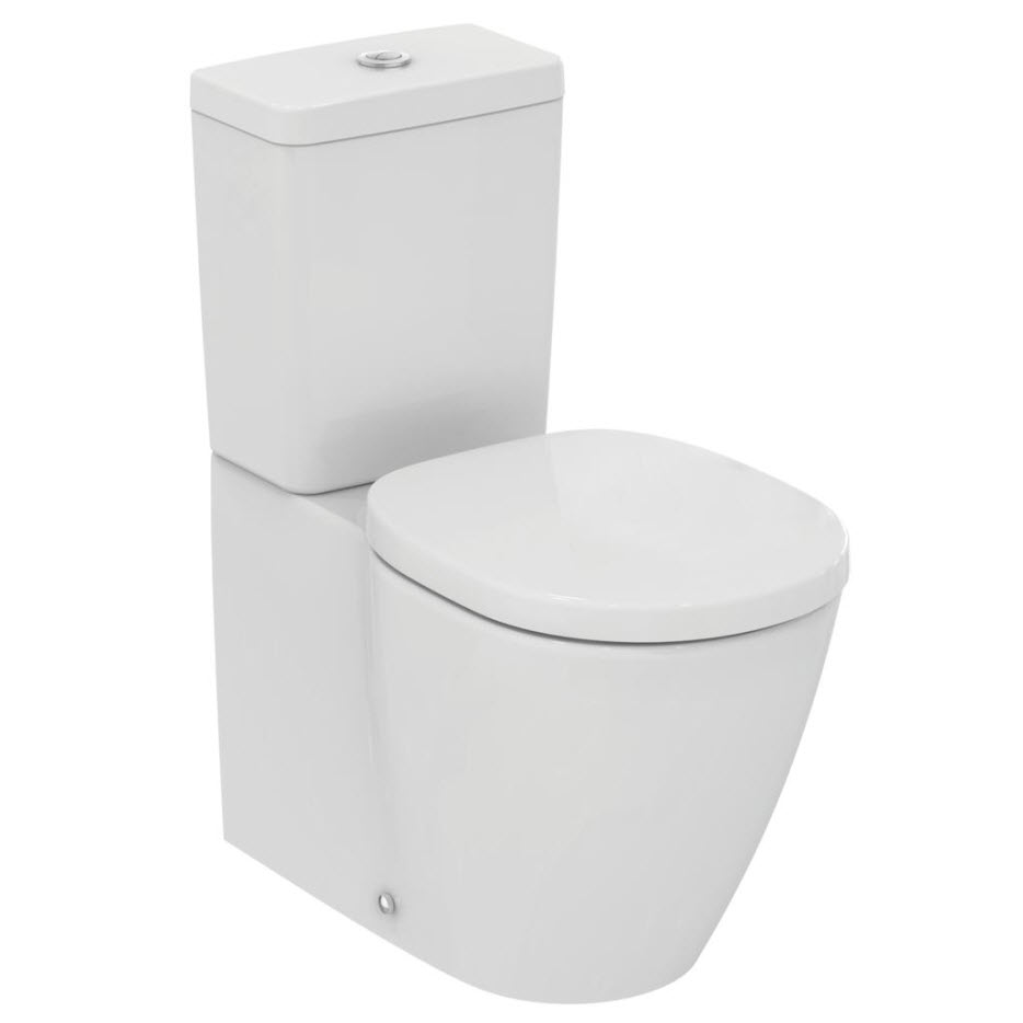 CONNECT SPACE TOILET CISTERN WHITE BOTTOM INLET IDEAL