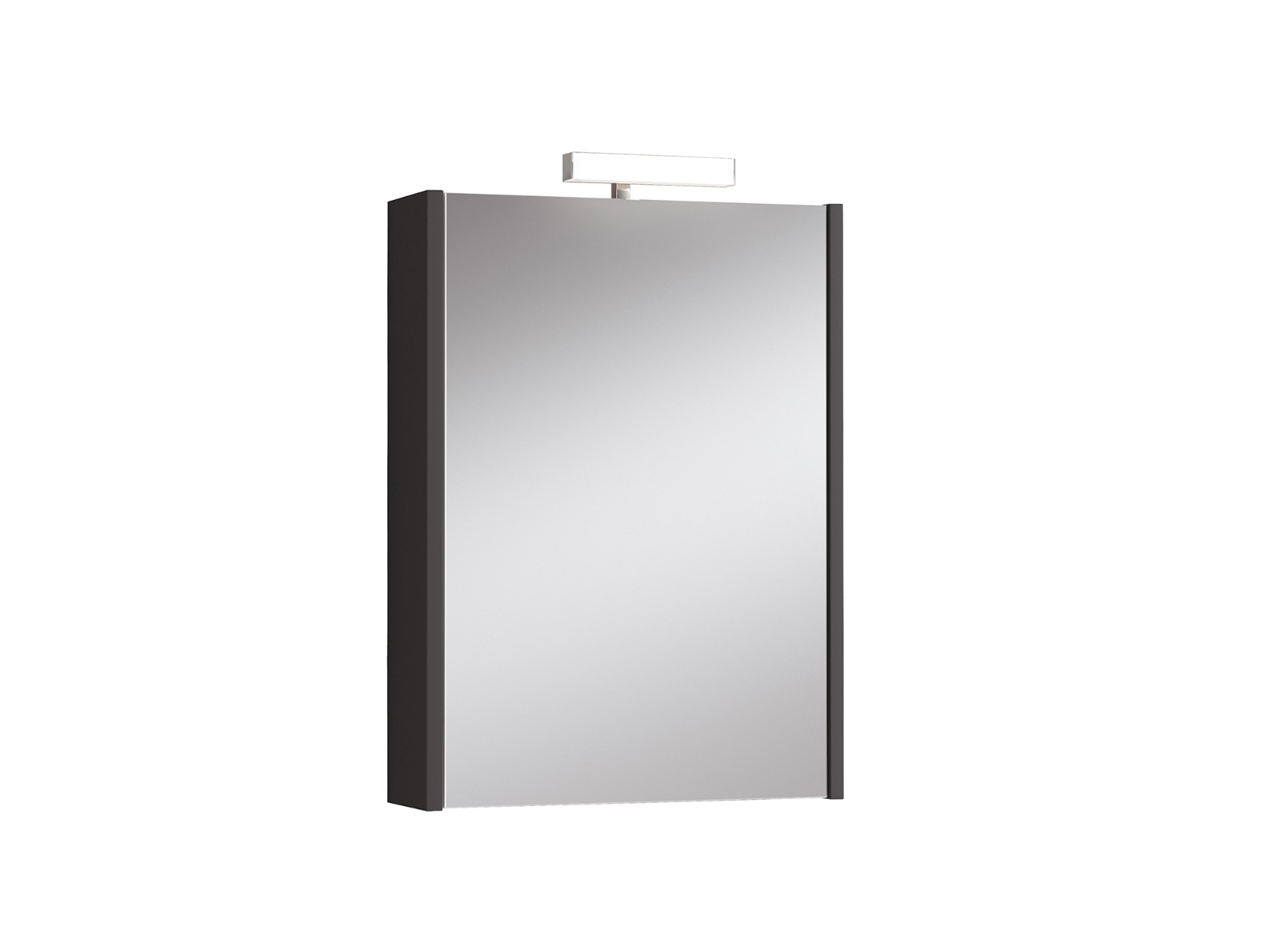 BATHROOM MIRROR COSMOS 60 ANTHRACITE GREY WITH LIGHT PICCADILLY