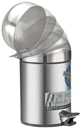 ΧΑΡΤΟΔΟΧΕΙΟ ΜΠΟ 05T0-10-9 ΙΝΟΞ SOFT CLOSE ΚΑΠΑΚΙ 5LT BRONZE