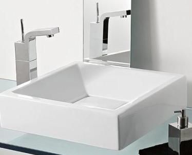 ΝΙΠΤΗΡΑΣ ΣΑΙΝΤ 45x45cm ΤΕΤΡΑΓΩΝΟΣ ΧΩΡΙΣ ΟΠΗ ΚΑΙ ΥΠΕΡΧΕΙΛΙΣΗ ΛΕΥΚΟΣ ΕΛΕΥΘΕΡΗΣ ΤΟΠΟΘΕΤΗΣΗΣ VITRUVIT