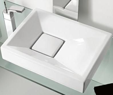 ΝΙΠΤΗΡΑΣ ΓΚΡΟΥΒΙ 60x45cm ΟΡΘΟΓΩΝΙΟΣ ΧΩΡΙΣ ΟΠΗ ΚΑΙ ΥΠΕΡΧΕΙΛΙΣΗ ΛΕΥΚΟΣ ΕΛΕΥΘΕΡΗΣ ΤΟΠΟΘΕΤΗΣΗΣ VITRUVIT