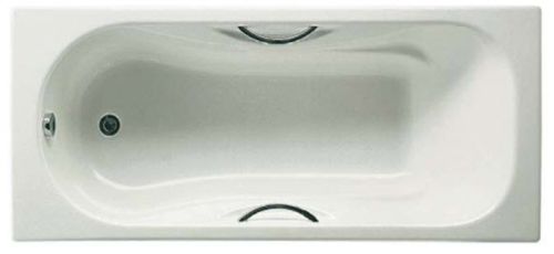 ΜΠΑΝΙΟ ΟΡΘΟΓΩΝΙΟ ΜΑΝΤΕΜΕΝΙΟ 150x75cm MALIBU ΜΕ ΛΑΒΕΣ ΛΕΥΚΟ ROCA