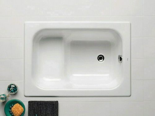 ΜΠΑΝΙΟ ΟΡΘΟΓΩΝΙΟ ΜΑΝΤΕΜΕΝΙΟ ΜΕ ΚΑΘΙΣΜΑ BANASEO 100x70cm  ROCA