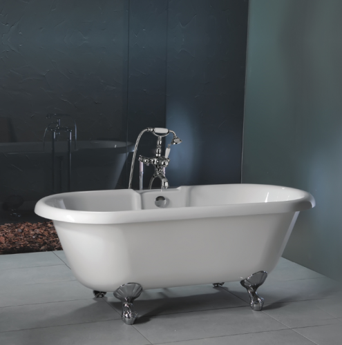 ΜΠΑΝΙΟ ASCOLI 170x75cm ΟΒΑΛ ΜΕ 4 ΠΟΔΙΑ ΛΕΥΚΗ CARRON