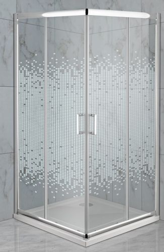 ΚΑΜΠΙΝΑ ΝΤΟΥΖΙΕΡΑΣ ΤΕΤΡΑΓΩΝΗ 90x90x185cm BRONZE 6000 ΣΕΡΙΓΡΑΦΙΑ ΧΡΩΜΕ