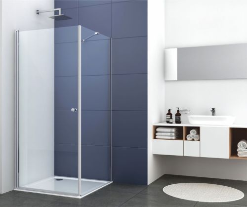 ΚΑΜΠΙΝΑ ΤΕΤΡΑΓΩΝΗ QB 90x90x200cm ΔΙΑΦΑΝΟ ΧΡΩΜΕ BRONZE ART