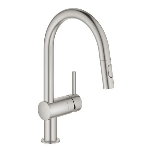 ΜΠΑΤΑΡΙΑ ΝΕΡΟΧΥΤΗ MINTA ΜΕ ΝΤΟΥΖ 32321DC2 SUPERSTEEL PVD GROHE