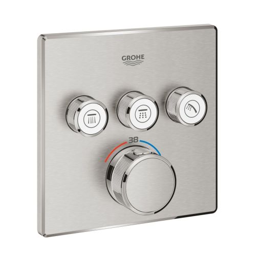 ΑΝΑΜΙΚΤΗΣ GROHTHERM SMARTCONTROL ΙΙΙ 29126DC0 ΘΕΡΜΟΣΤΑΤΙΚΟΣ SUPERSTEEL PVD GROHE