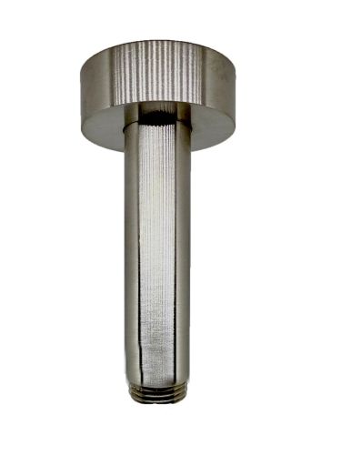 ΒΡΑΧΙΟΝΑΣ ΟΡΟΦΗΣ ΣΤΡΟΓΓΥΛΟΣ 10cm BD6047 NICKEL BRUSHED PICCADILLY