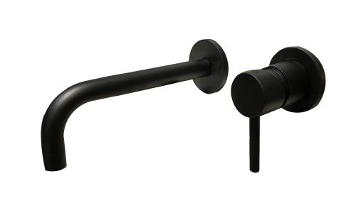 BASIN MIXER IN WALL MM BLACK PICCADILLY