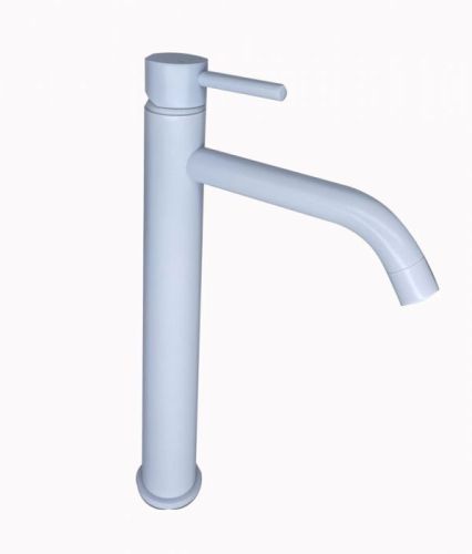 BASIN MIXER MM HIGH SPOUT WHITE PICCADILLY