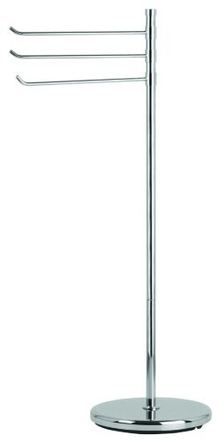 FREE STANDING TOWEL STAND QUATRO WITH 3 POLES 30T9-10 CHROME