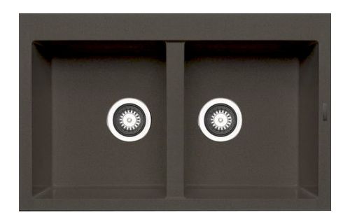 ΝΕΡΟΧΥΤΗΣ ΓΡΑΝΙΤΗ 79x50cm PYRAMIS ALAZIA 2B CARBON ΜΑΥΡΟ