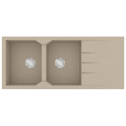 ΝΕΡΟΧΥΤΗΣ ΓΡΑΝΙΤΗ 116x50cm ULTRA GRANITE 800 2B 1D SABBIA SANITEC