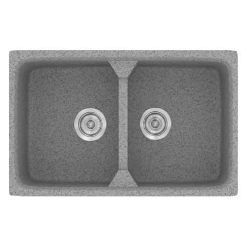 ΝΕΡΟΧΥΤΗΣ ΣΥΝΘΕΤΙΚΟΣ 78x51cm CLASSIC 318 GRANITE GREY SANITEC 