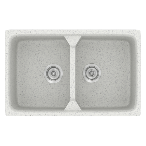 ΝΕΡΟΧΥΤΗΣ ΣΥΝΘΕΤΙΚΟΣ 78x51cm CLASSIC 318 GRANITE WHITE SANITEC 