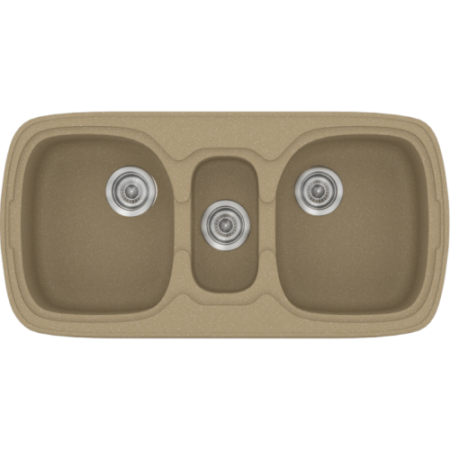 ΝΕΡΟΧΥΤΗΣ ΣΥΝΘΕΤΙΚΟΣ 96x51cm CLASSIC 303 METALLIC CREAM SANITEC