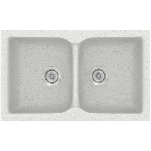 ΝΕΡΟΧΥΤΗΣ ΣΥΝΘΕΤΙΚΟΣ 81x50cm CLASSIC 322 GRANITE WHITE SANITEC