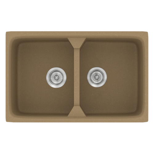 ΝΕΡΟΧΥΤΗΣ ΣΥΝΘΕΤΙΚΟΣ 78x51cm CLASSIC 318 METALLIC COFFEE SANITEC