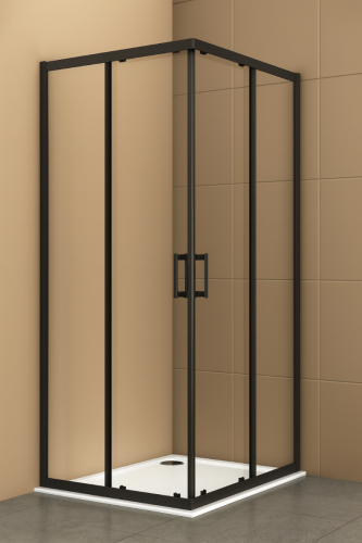 ΚΑΜΠΙΝΑ ΝΤΟΥΖΙΕΡΑΣ ΑΣΥΜΜΕΤΡΗ SWIFT 70x80x195 ΔΙΑΦΑΝΟ ΜΑΥΡΟ BRONZE