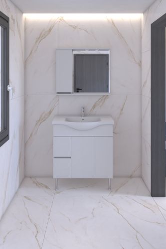 ΒΑΣΗ ΕΠΙΠΛΟΥ ΜΠΑΝΙΟΥ 80cm ΑΛ ΟΡΙΑΝΑ ΧΡΩΜΑ ΛΕΥΚΟ