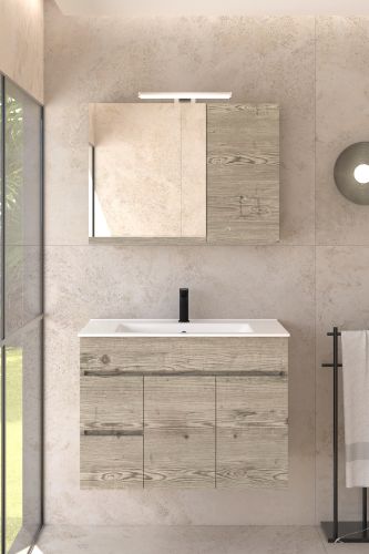 ΒΑΣΗ ΕΠΙΠΛΟΥ ΜΠΑΝΙΟΥ 80cm ΑΛ ΑΡΙΕΛΑ ΚΡΕΜΑΣΤΗ ΧΡΩΜΑ 910