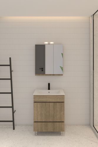 ΚΑΘΡΕΠΤΗΣ ΜΠΑΝΙΟΥ 70cm ΑΛ ΣΕΛΒΑ ΜΕ ΑΠΛΙΚΑ ΧΡΩΜΑ 323