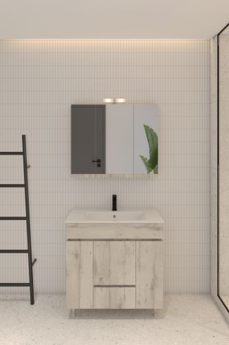 ΚΑΘΡΕΠΤΗΣ ΜΠΑΝΙΟΥ 75cm ΑΛ ΣΕΛΒΑ ΜΕ ΑΠΛΙΚΑ ΧΡΩΜΑ 521