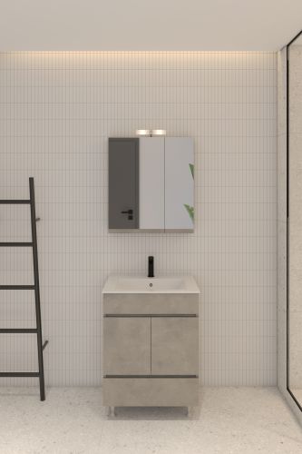 ΚΑΘΡΕΠΤΗΣ ΜΠΑΝΙΟΥ 70cm ΑΛ ΣΕΛΒΑ ΜΕ ΑΠΛΙΚΑ ΧΡΩΜΑ 523