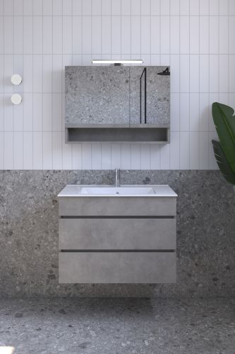 ΚΑΘΡΕΠΤΗΣ ΜΠΑΝΙΟΥ ΑΛ ΡΟΜΙΝΑ 80cm ΜΕ ΑΠΛΙΚΑ ΧΡΩΜΑ 523