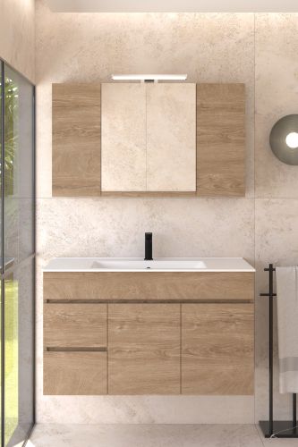 ΚΑΘΡΕΠΤΗΣ ΜΠΑΝΙΟΥ ΑΛ ΑΡΙΕΛΑ 100cm ΜΑΤ ΧΡΩΜΑ 331 ΜΕ ΑΠΛΙΚΑ LED