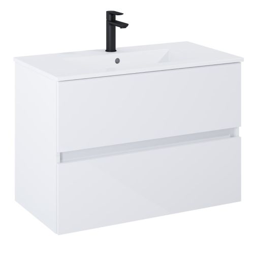 ΣΕΤ ΕΠΙΠΛΟ ΜΠΑΝΙΟΥ 2ΤΜΧ N-CUBE 80 ΛΕΥΚΟ ROCA