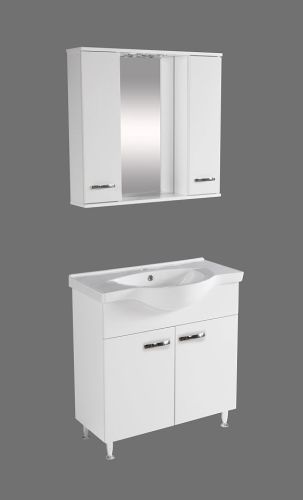 ΚΑΘΡΕΠΤΗΣ ΜΠΑΝΙΟΥ ΜΑ ΟΛΥΜΠΙΑ 80cm ΛΕΥΚΟΣ ΣΠΟΤ LED