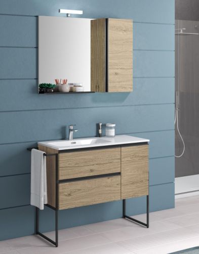 ΜΕΤΑΛΙΚΗ ΒΑΣΗ ΓΙΟΡΚ 90cm ΣΕΤ 4 ΤΕΜΑΧΙΩΝ ΧΡΩΜΑ ΔΡΥΣ