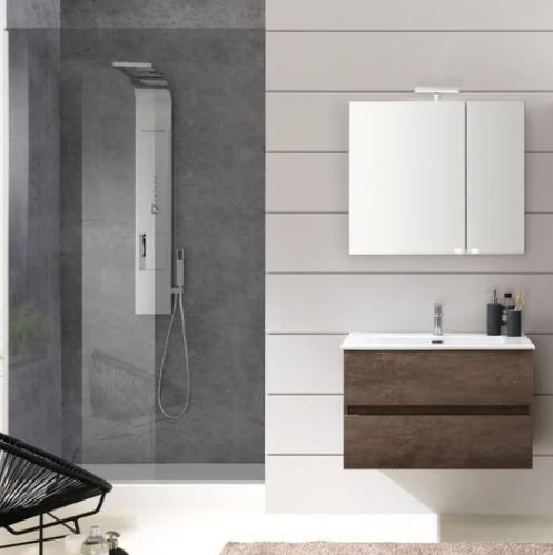 ΚΑΘΡΕΠΤΗΣ ΜΠΑΝΙΟΥ 80cm ΚΟΡΑ ΜΕ ΑΠΛΙΚΑ ΧΡΩΜΑ CHATEAU