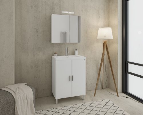 ΣΕΤ ΕΠΙΠΛΟΥ ΜΠΑΝΙΟΥ 3ΤΜΧ ROMA 60 ΛΕΥΚΟ DROP