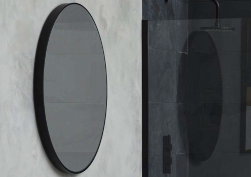 ΚΑΘΡΕΠΤΗΣ ΜΠΡΟΝΖΕ 60A9 Φ60cm ΣΤΡΟΓΓΥΛΟΣ ΜΑΥΡΟ ΜΑΤ PICCADILLY