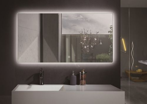 ΚΑΘΡΕΠΤΗΣ ΜΠΑΝΙΟΥ 60IM 100x70cm LED ΜΠΡΟΝΖΕ