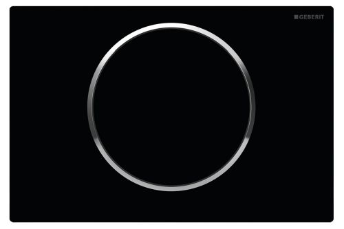 ΠΛΑΚΕΤΑ GEBERIT SIGMA 10 115.758.KM.5 ΜΑΥΡΗ ΓΥΑΛΙΣΤΕΡΗ