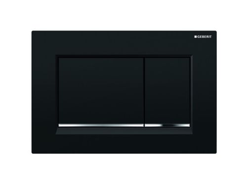 ΠΛΑΚΕΤΑ GEBERIT SIGMA 30 DUAL FLUSH 115.883.KM.1 ΜΑΥΡΟ ΓΥΑΛΙΣΤΕΡΟ