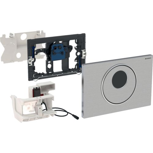 ΠΛΑΚΕΤΑ GEBERIT SIGMA 10 ΦΩΤΟΚΥΤΤΑΡΟΥ & ΧΕΙΡΟΚΙΝΗΤΗ 115.890.SN.6 INOX