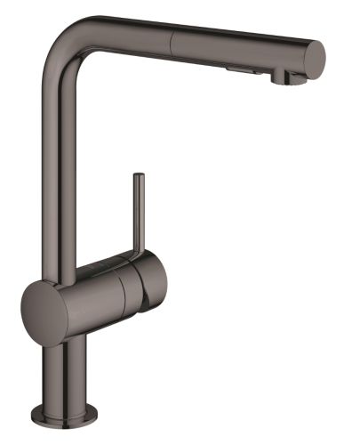 ΜΠΑΤΑΡΙΑ ΝΕΡΟΧΥΤΗ MINTA ΜΕ ΝΤΟΥΖ 30274A00 HARD GRAPHITE PVD GROHE