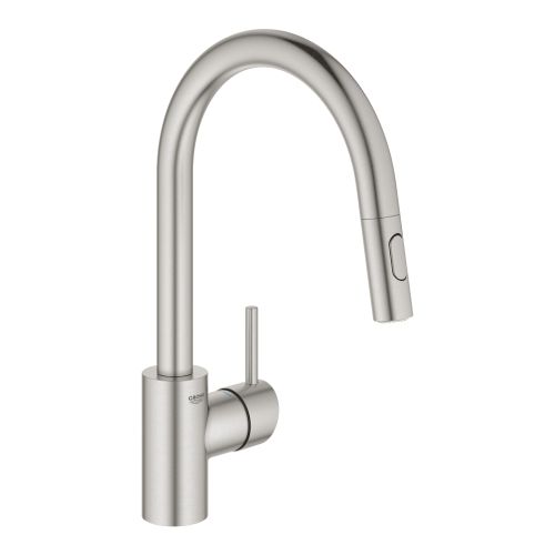 ΜΠΑΤΑΡΙΑ ΝΕΡΟΧΥΤΗ CONCETTO ΜΕ ΝΤΟΥΖ 31483DC2 SUPERSTEEL PVD GROHE