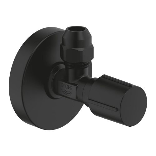 ΔΙΑΚΟΠΤΗΣ ΓΩΝΙΑΚΟΣ 1/2'' - 3/8'' 22074KF0 PHANTOM BLACK GROHE