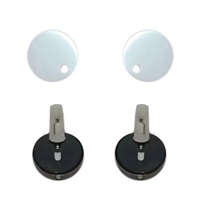 SEAT COVER HINGES ROUND WITH SOFTCLOSE WHITE PICCADILLY