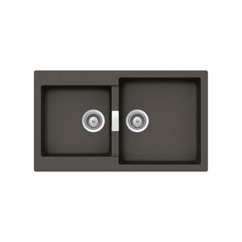 ΝΕΡΟΧΥΤΗΣ ΓΡΑΝΙΤΗ 86x50cm CRISTALITE MANHATTAN 30290 ASPHALT SCHOCK