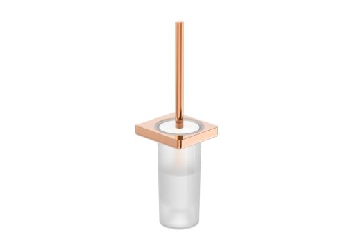 WALL MOUNTED TOILET BRUSH ROSE GOLD TEMPO ROCA