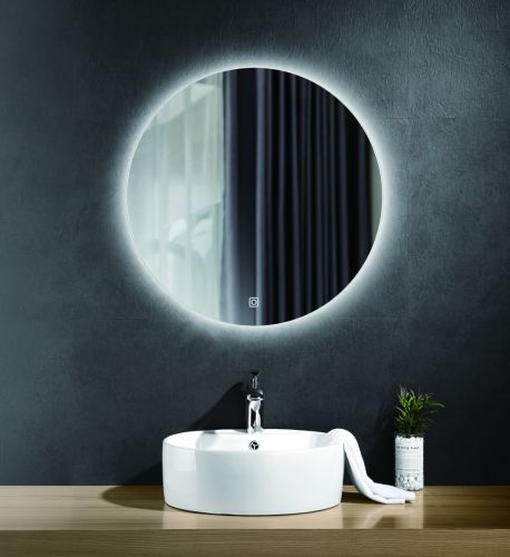 ΚΑΘΡΕΠΤΗΣ ΜΠΡΟΝΖΕ 60Ν9 80cm ΜΕ LED ΣΤΡΟΓΓΥΛΟΣ