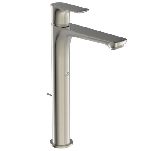 CONNECT AIR ONE-HOLE VESSEL BASIN MIXER SLIM IDEAL SILVER STORM